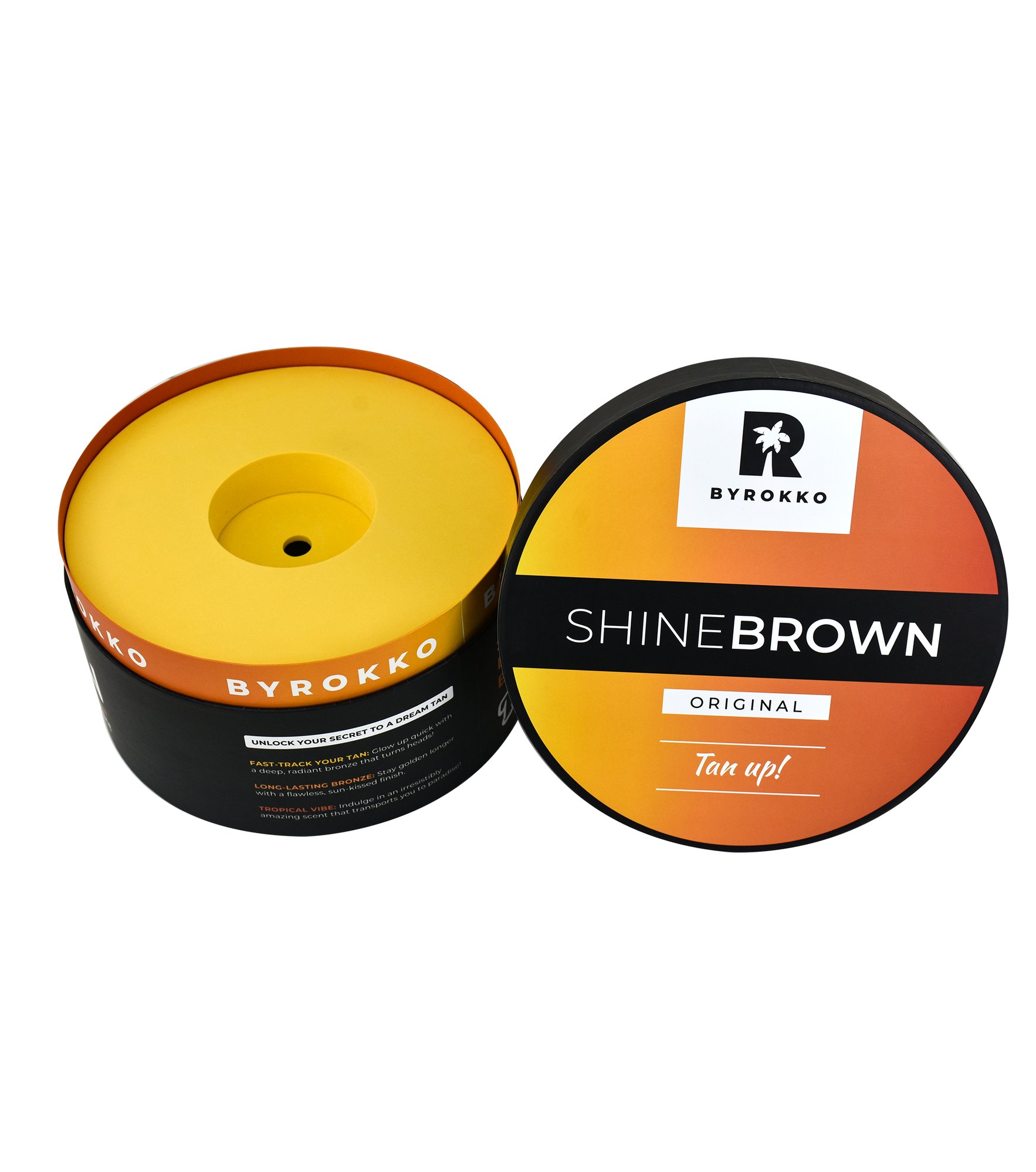 BYROKKO SHINEBROWN 圆形天地盖圆筒礼盒